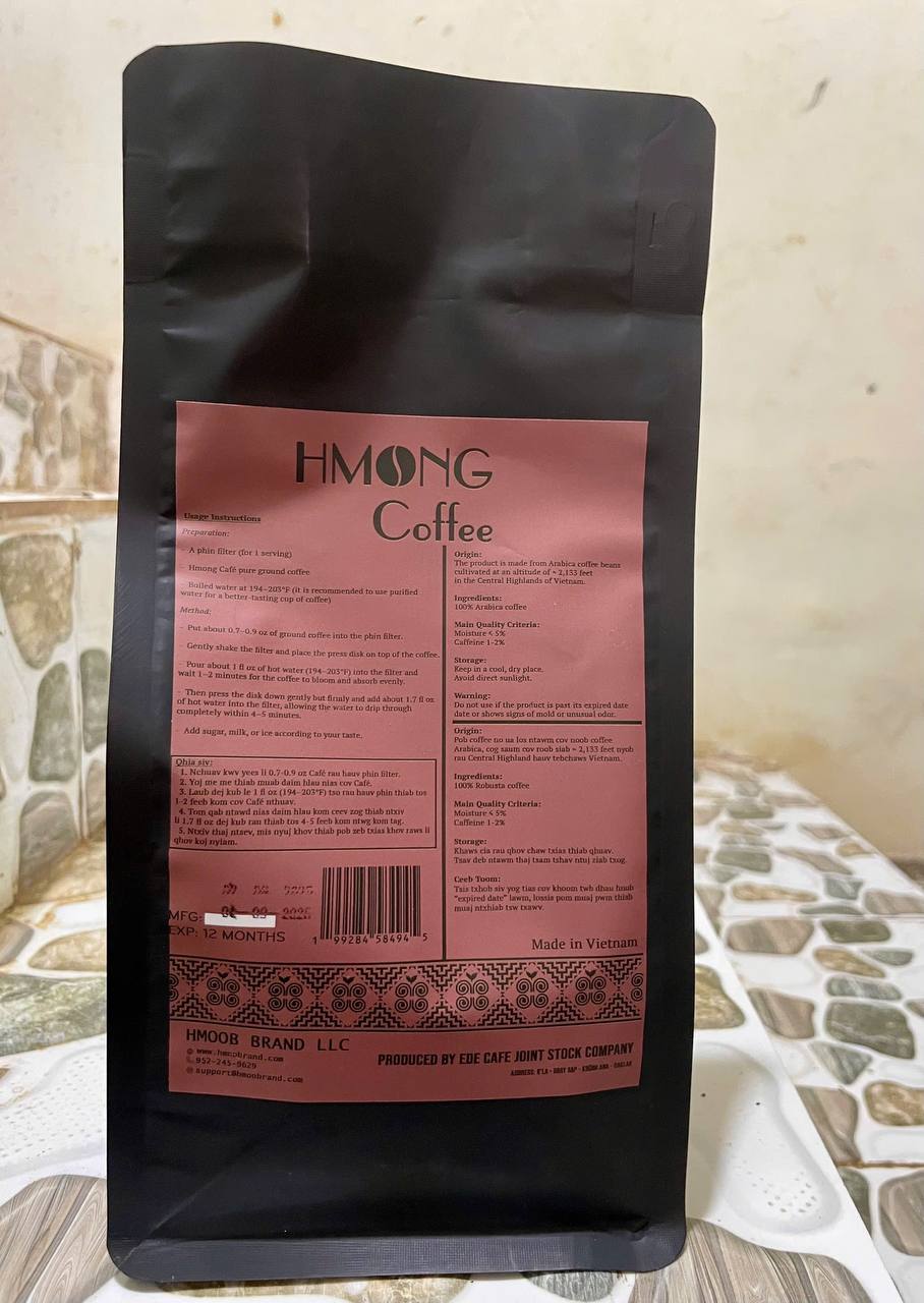 Arabica Hmong Coffee – 100% pure Arabica ground coffee