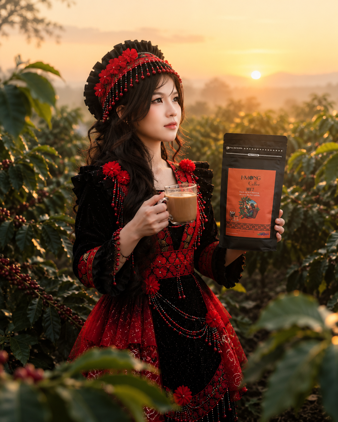 Hmong Coffee Mix 2 – Premium Vietnamese Ground Coffee | 80% Robusta, 20% Arabica