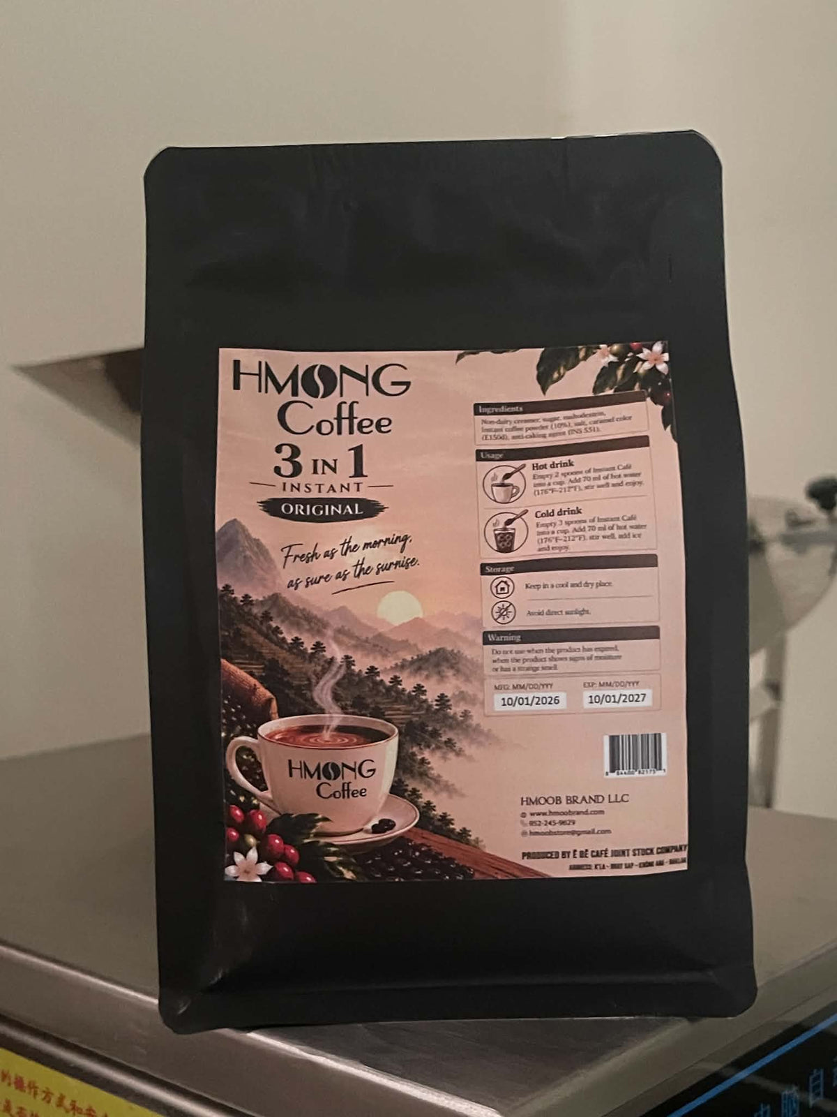 Hmong Coffee 3-in-1 Instant Coffee – Original Flavor