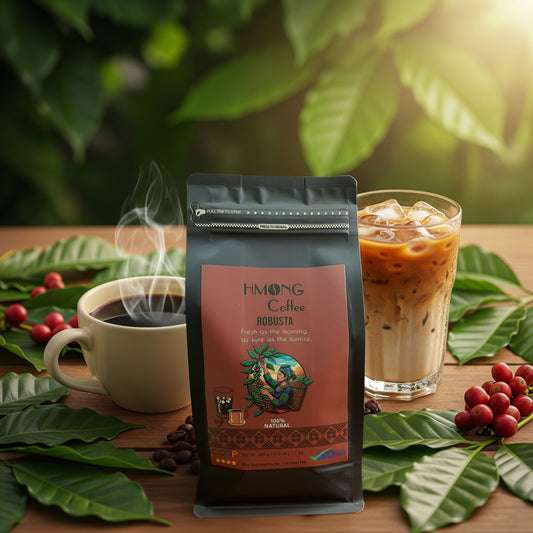Robusta Hmong Coffee – 100% pure Robusta ground coffee